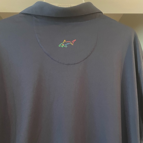 EUC Greg Norman, navy and purple Golf Polo, XXXL - Picture 4 of 4